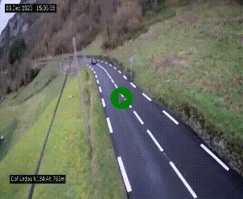 <h2>Webcam dans les Pyrénées Atlantique au niveau du col d'Urdos et du fort du Pourtalet sur la N134, en direction du Col et du tunnel du Somport, à 765 mètres d'altitude</h2>
