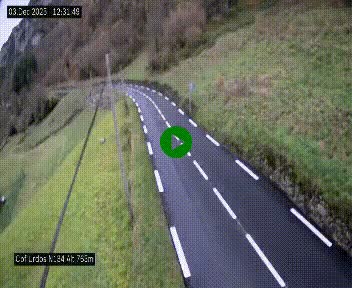 <h2>Webcam dans les Pyrénées Atlantique au niveau du col d'Urdos et du fort du Pourtalet sur la N134, en direction du Col et du tunnel du Somport, à 765 mètres d'altitude</h2>