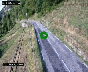 <h2>Webcam dans les Pyrénées Atlantique au niveau du col d'Urdos et du fort du Pourtalet sur la N134, en direction du Col et du tunnel du Somport, à 765 mètres d'altitude</h2>