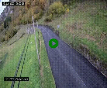 <h2>Webcam dans les Pyrénées Atlantique au niveau du col d'Urdos et du fort du Pourtalet sur la N134, en direction du Col et du tunnel du Somport, à 765 mètres d'altitude</h2>