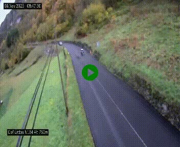 <h2>Webcam dans les Pyrénées Atlantique au niveau du col d'Urdos et du fort du Pourtalet sur la N134, en direction du Col et du tunnel du Somport, à 765 mètres d'altitude</h2>