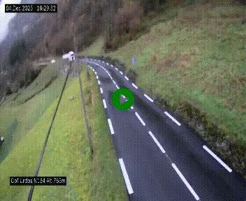 <h2>Webcam dans les Pyrénées Atlantique au niveau du col d'Urdos et du fort du Pourtalet sur la N134, en direction du Col et du tunnel du Somport, à 765 mètres d'altitude</h2>