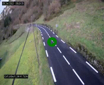 <h2>Webcam dans les Pyrénées Atlantique au niveau du col d'Urdos et du fort du Pourtalet sur la N134, en direction du Col et du tunnel du Somport, à 765 mètres d'altitude</h2>