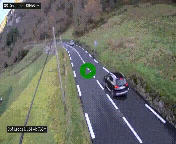 <h2>Webcam dans les Pyrénées Atlantique au niveau du col d'Urdos et du fort du Pourtalet sur la N134, en direction du Col et du tunnel du Somport, à 765 mètres d'altitude</h2>