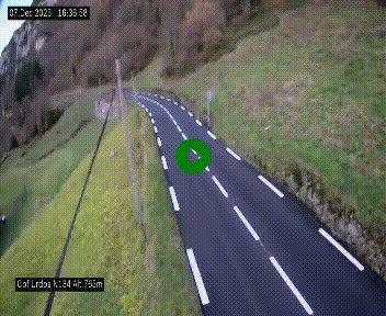 <h2>Webcam dans les Pyrénées Atlantique au niveau du col d'Urdos et du fort du Pourtalet sur la N134, en direction du Col et du tunnel du Somport, à 765 mètres d'altitude</h2>