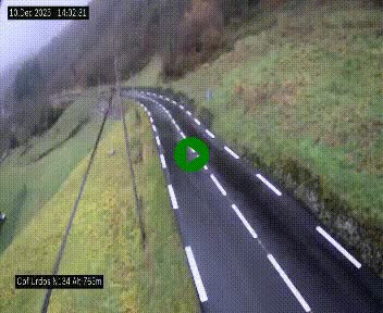 <h2>Webcam dans les Pyrénées Atlantique au niveau du col d'Urdos et du fort du Pourtalet sur la N134, en direction du Col et du tunnel du Somport, à 765 mètres d'altitude</h2>