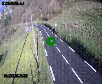 <h2>Webcam dans les Pyrénées Atlantique au niveau du col d'Urdos et du fort du Pourtalet sur la N134, en direction du Col et du tunnel du Somport, à 765 mètres d'altitude</h2>