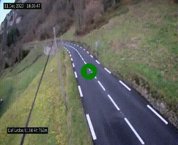 <h2>Webcam dans les Pyrénées Atlantique au niveau du col d'Urdos et du fort du Pourtalet sur la N134, en direction du Col et du tunnel du Somport, à 765 mètres d'altitude</h2>