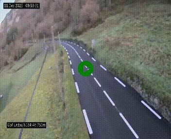 <h2>Webcam dans les Pyrénées Atlantique au niveau du col d'Urdos et du fort du Pourtalet sur la N134, en direction du Col et du tunnel du Somport, à 765 mètres d'altitude</h2>