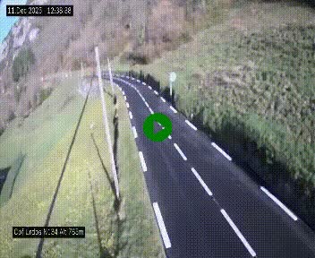 <h2>Webcam dans les Pyrénées Atlantique au niveau du col d'Urdos et du fort du Pourtalet sur la N134, en direction du Col et du tunnel du Somport, à 765 mètres d'altitude</h2>