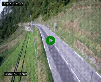 <h2>Webcam dans les Pyrénées Atlantique au niveau du col d'Urdos et du fort du Pourtalet sur la N134, en direction du Col et du tunnel du Somport, à 765 mètres d'altitude</h2>
