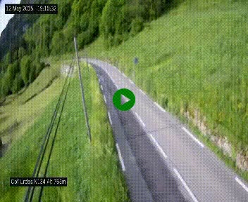 <h2>Webcam dans les Pyrénées Atlantique au niveau du col d'Urdos et du fort du Pourtalet sur la N134, en direction du Col et du tunnel du Somport, à 765 mètres d'altitude</h2>