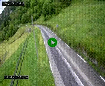 <h2>Webcam dans les Pyrénées Atlantique au niveau du col d'Urdos et du fort du Pourtalet sur la N134, en direction du Col et du tunnel du Somport, à 765 mètres d'altitude</h2>