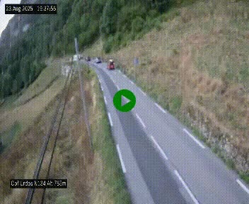 <h2>Webcam dans les Pyrénées Atlantique au niveau du col d'Urdos et du fort du Pourtalet sur la N134, en direction du Col et du tunnel du Somport, à 765 mètres d'altitude</h2>