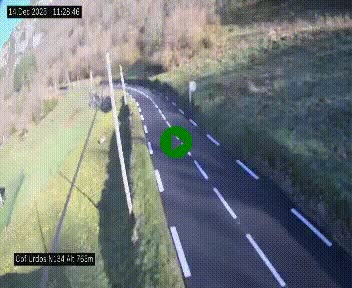 <h2>Webcam dans les Pyrénées Atlantique au niveau du col d'Urdos et du fort du Pourtalet sur la N134, en direction du Col et du tunnel du Somport, à 765 mètres d'altitude</h2>