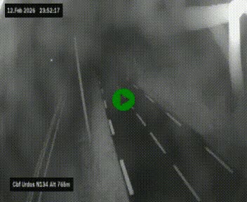 <h2>Webcam dans les Pyrénées Atlantique au niveau du col d'Urdos et du fort du Pourtalet sur la N134, en direction du Col et du tunnel du Somport, à 765 mètres d'altitude</h2>