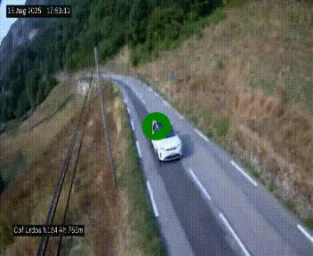 <h2>Webcam dans les Pyrénées Atlantique au niveau du col d'Urdos et du fort du Pourtalet sur la N134, en direction du Col et du tunnel du Somport, à 765 mètres d'altitude</h2>