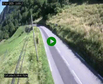 Webcam dans les Pyrénées Atlantique au niveau du col d'Urdos et du fort du Pourtalet sur la N134, en direction du Col et du tunnel du Somport, à 765 mètres d'altitude