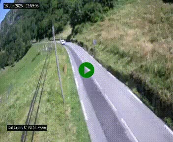 Webcam dans les Pyrénées Atlantique au niveau du col d'Urdos et du fort du Pourtalet sur la N134, en direction du Col et du tunnel du Somport, à 765 mètres d'altitude