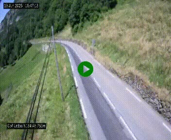 Webcam dans les Pyrénées Atlantique au niveau du col d'Urdos et du fort du Pourtalet sur la N134, en direction du Col et du tunnel du Somport, à 765 mètres d'altitude