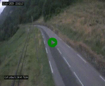 Webcam dans les Pyrénées Atlantique au niveau du col d'Urdos et du fort du Pourtalet sur la N134, en direction du Col et du tunnel du Somport, à 765 mètres d'altitude