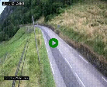 Webcam dans les Pyrénées Atlantique au niveau du col d'Urdos et du fort du Pourtalet sur la N134, en direction du Col et du tunnel du Somport, à 765 mètres d'altitude