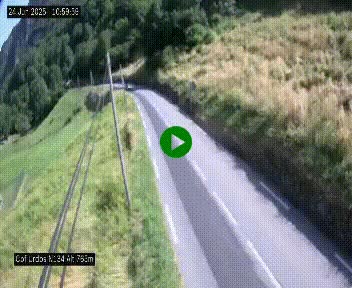 Webcam dans les Pyrénées Atlantique au niveau du col d'Urdos et du fort du Pourtalet sur la N134, en direction du Col et du tunnel du Somport, à 765 mètres d'altitude