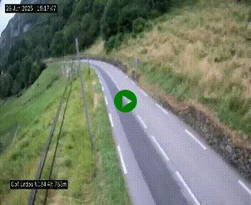 Webcam dans les Pyrénées Atlantique au niveau du col d'Urdos et du fort du Pourtalet sur la N134, en direction du Col et du tunnel du Somport, à 765 mètres d'altitude