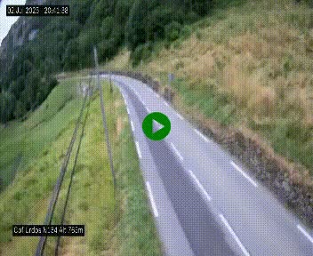 Webcam dans les Pyrénées Atlantique au niveau du col d'Urdos et du fort du Pourtalet sur la N134, en direction du Col et du tunnel du Somport, à 765 mètres d'altitude