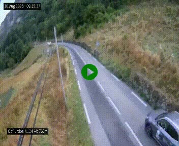 Webcam dans les Pyrénées Atlantique au niveau du col d'Urdos et du fort du Pourtalet sur la N134, en direction du Col et du tunnel du Somport, à 765 mètres d'altitude