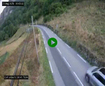 <h2>Webcam dans les Pyrénées Atlantique au niveau du col d'Urdos et du fort du Pourtalet sur la N134, en direction du Col et du tunnel du Somport, à 765 mètres d'altitude</h2>
