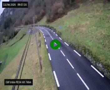 <h2>Webcam dans les Pyrénées Atlantique au niveau du col d'Urdos et du fort du Pourtalet sur la N134, en direction du Col et du tunnel du Somport, à 765 mètres d'altitude</h2>