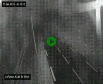 <h2>Webcam dans les Pyrénées Atlantique au niveau du col d'Urdos et du fort du Pourtalet sur la N134, en direction du Col et du tunnel du Somport, à 765 mètres d'altitude</h2>