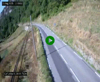 <h2>Webcam dans les Pyrénées Atlantique au niveau du col d'Urdos et du fort du Pourtalet sur la N134, en direction du Col et du tunnel du Somport, à 765 mètres d'altitude</h2>