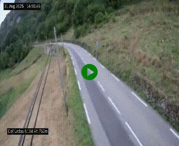 <h2>Webcam dans les Pyrénées Atlantique au niveau du col d'Urdos et du fort du Pourtalet sur la N134, en direction du Col et du tunnel du Somport, à 765 mètres d'altitude</h2>