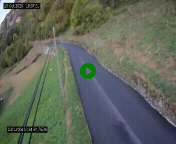 <h2>Webcam dans les Pyrénées Atlantique au niveau du col d'Urdos et du fort du Pourtalet sur la N134, en direction du Col et du tunnel du Somport, à 765 mètres d'altitude</h2>