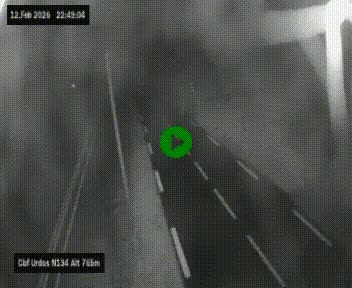 <h2>Webcam dans les Pyrénées Atlantique au niveau du col d'Urdos et du fort du Pourtalet sur la N134, en direction du Col et du tunnel du Somport, à 765 mètres d'altitude</h2>