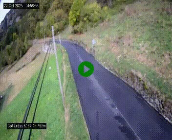 <h2>Webcam dans les Pyrénées Atlantique au niveau du col d'Urdos et du fort du Pourtalet sur la N134, en direction du Col et du tunnel du Somport, à 765 mètres d'altitude</h2>