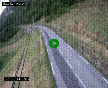 <h2>Webcam dans les Pyrénées Atlantique au niveau du col d'Urdos et du fort du Pourtalet sur la N134, en direction du Col et du tunnel du Somport, à 765 mètres d'altitude</h2>