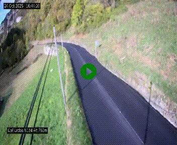 <h2>Webcam dans les Pyrénées Atlantique au niveau du col d'Urdos et du fort du Pourtalet sur la N134, en direction du Col et du tunnel du Somport, à 765 mètres d'altitude</h2>