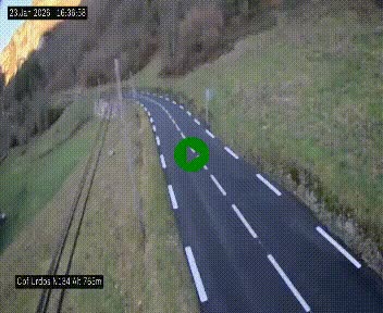 <h2>Webcam dans les Pyrénées Atlantique au niveau du col d'Urdos et du fort du Pourtalet sur la N134, en direction du Col et du tunnel du Somport, à 765 mètres d'altitude</h2>