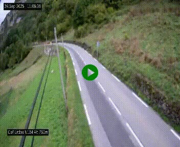 <h2>Webcam dans les Pyrénées Atlantique au niveau du col d'Urdos et du fort du Pourtalet sur la N134, en direction du Col et du tunnel du Somport, à 765 mètres d'altitude</h2>