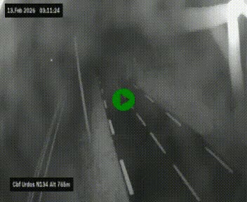 <h2>Webcam dans les Pyrénées Atlantique au niveau du col d'Urdos et du fort du Pourtalet sur la N134, en direction du Col et du tunnel du Somport, à 765 mètres d'altitude</h2>