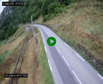 <h2>Webcam dans les Pyrénées Atlantique au niveau du col d'Urdos et du fort du Pourtalet sur la N134, en direction du Col et du tunnel du Somport, à 765 mètres d'altitude</h2>