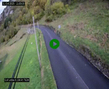 <h2>Webcam dans les Pyrénées Atlantique au niveau du col d'Urdos et du fort du Pourtalet sur la N134, en direction du Col et du tunnel du Somport, à 765 mètres d'altitude</h2>