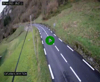 <h2>Webcam dans les Pyrénées Atlantique au niveau du col d'Urdos et du fort du Pourtalet sur la N134, en direction du Col et du tunnel du Somport, à 765 mètres d'altitude</h2>