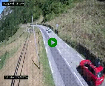 <h2>Webcam dans les Pyrénées Atlantique au niveau du col d'Urdos et du fort du Pourtalet sur la N134, en direction du Col et du tunnel du Somport, à 765 mètres d'altitude</h2>