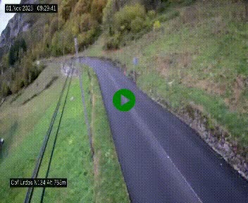 <h2>Webcam dans les Pyrénées Atlantique au niveau du col d'Urdos et du fort du Pourtalet sur la N134, en direction du Col et du tunnel du Somport, à 765 mètres d'altitude</h2>