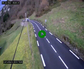 <h2>Webcam dans les Pyrénées Atlantique au niveau du col d'Urdos et du fort du Pourtalet sur la N134, en direction du Col et du tunnel du Somport, à 765 mètres d'altitude</h2>