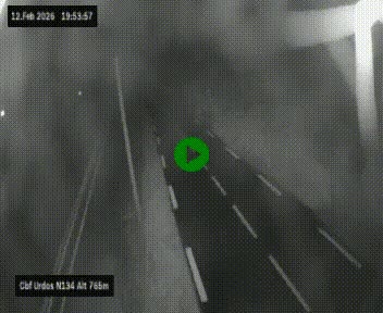 <h2>Webcam dans les Pyrénées Atlantique au niveau du col d'Urdos et du fort du Pourtalet sur la N134, en direction du Col et du tunnel du Somport, à 765 mètres d'altitude</h2>